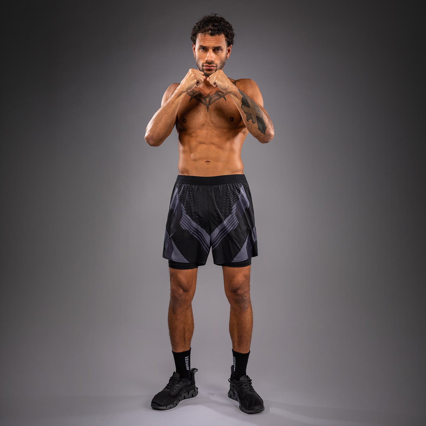 Venum No-Gi 6.0 Training Shorts - Black/Grey