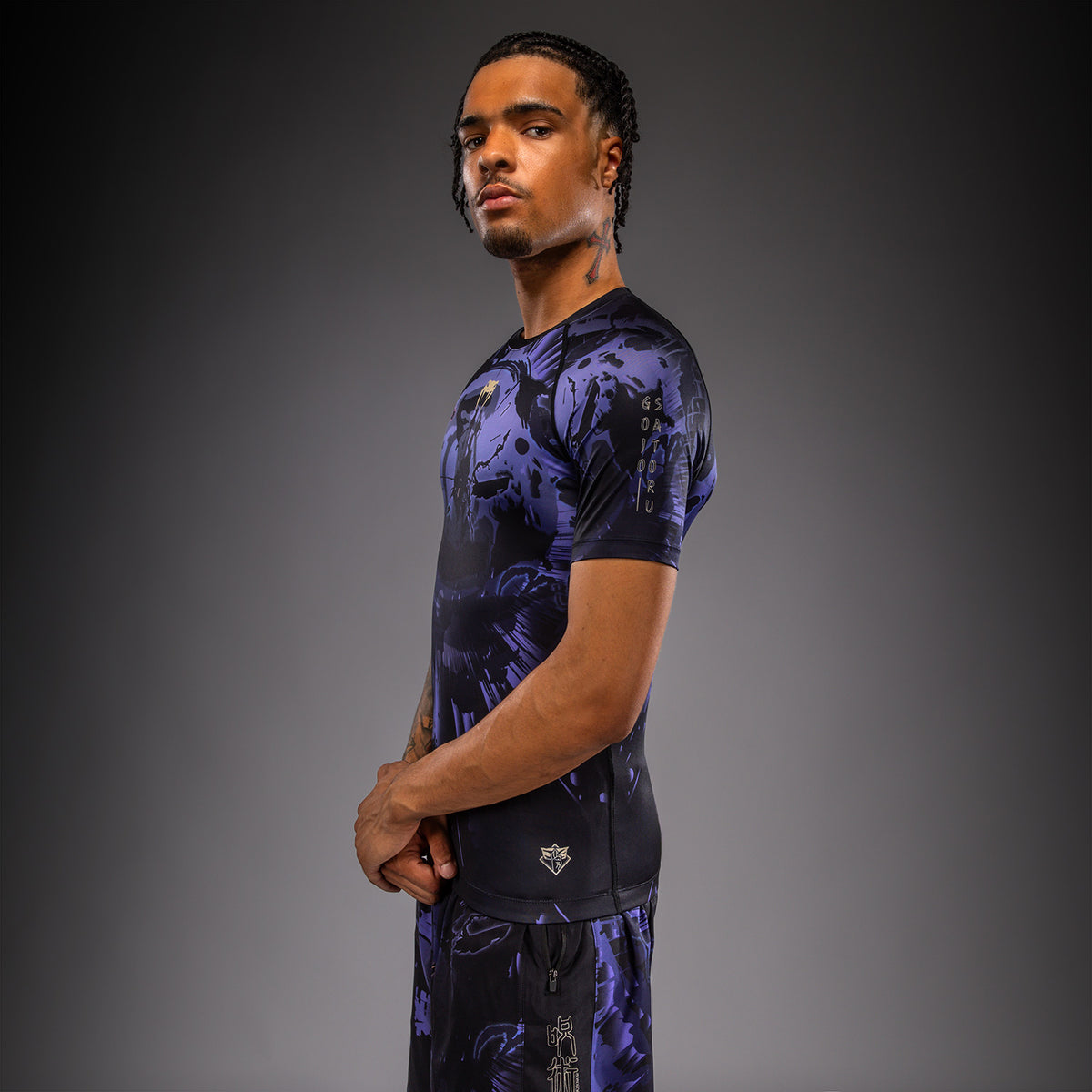 Jujutsu Kaisen x Venum Gojo Short Sleeve Rashguard - Purple