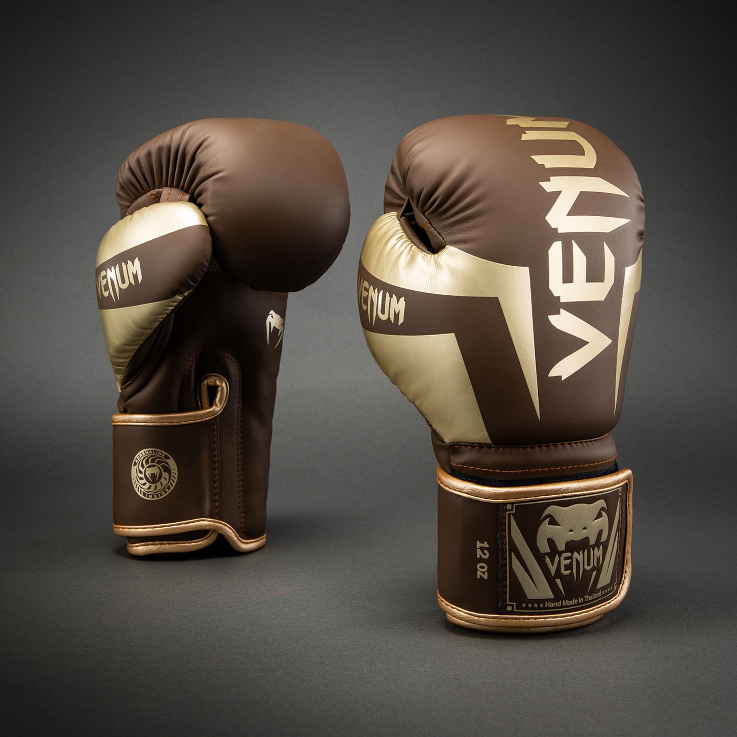 Venum Elite Boxing Gloves - Dark Brown