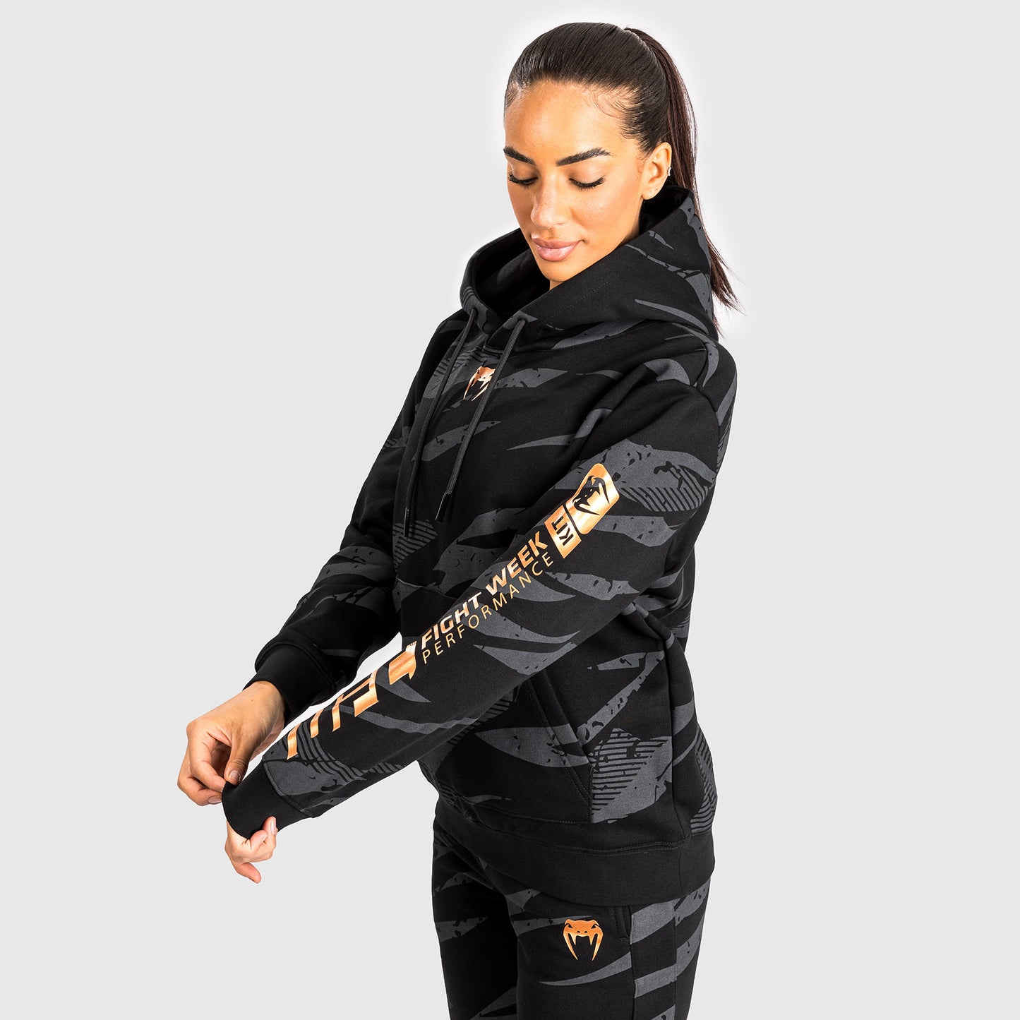 UFC Adrenaline by Venum Fight Week Women’s Pullover Hoodie - Urban Camo