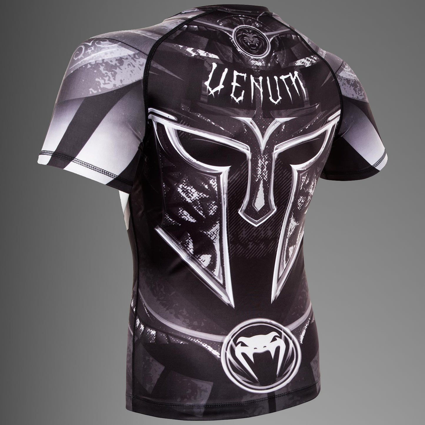 Venum Gladiator 3.0 Rashguard - Black/White - Short Sleeves