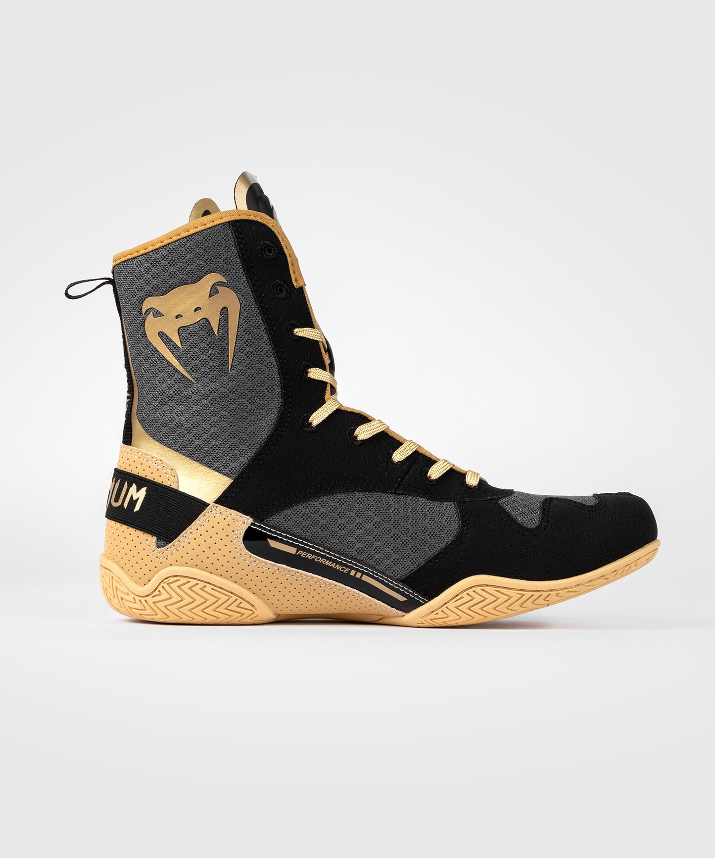 Venum Elite Boxing Shoes - Black/Beige