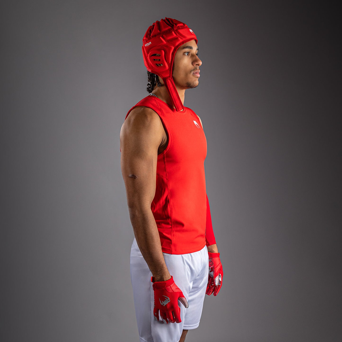 Venum Elite Football Sleeveless Compression Jersey - Red
