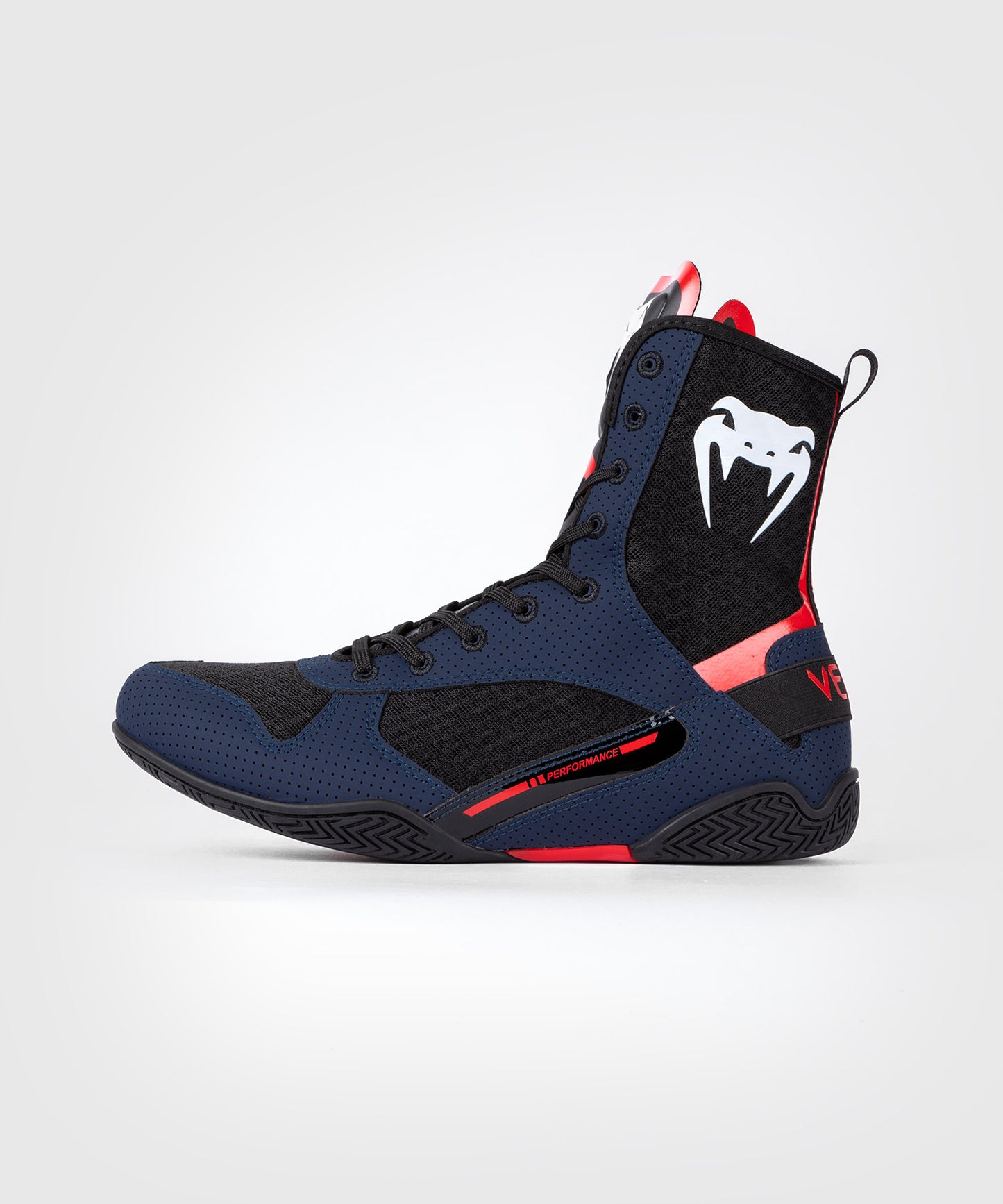 Venum Elite Boxing Shoes - Navy/Black/Red