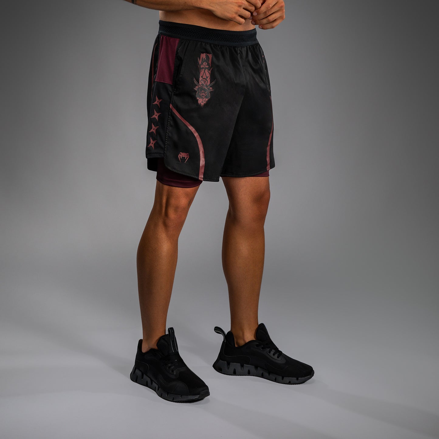 Venum x Assassin’s Creed Shadows Men’s Training Shorts - Burgundy/Black