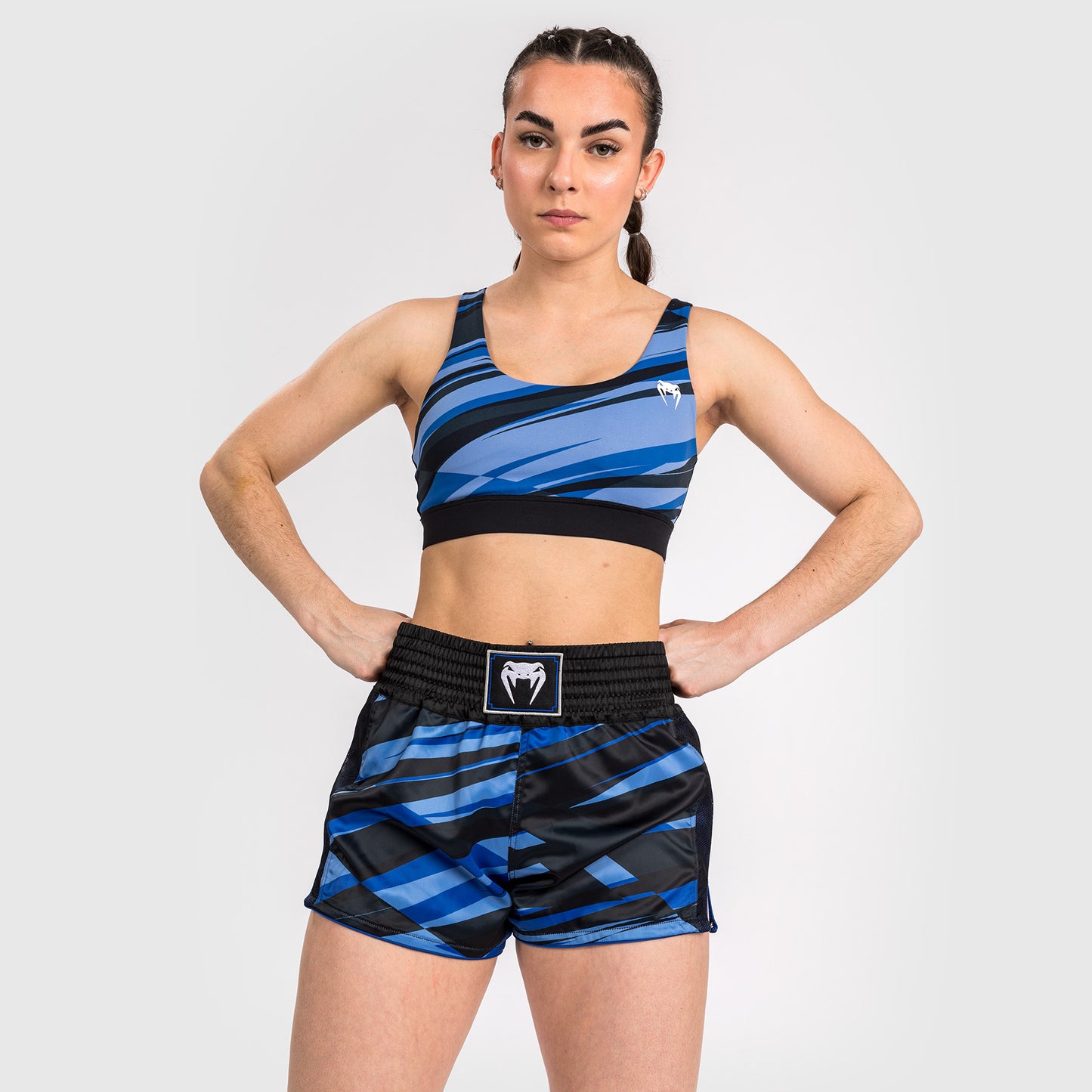 Venum Abyss Women’s Muay Thai Shorts - Shadow Blue
