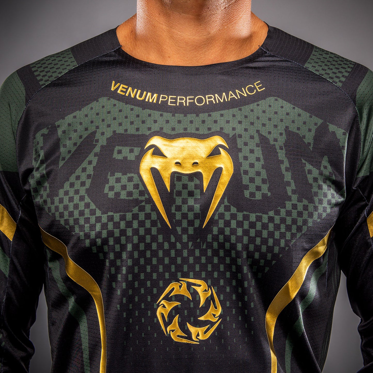 Venum MX Challenger Jersey - Black/Green/Gold