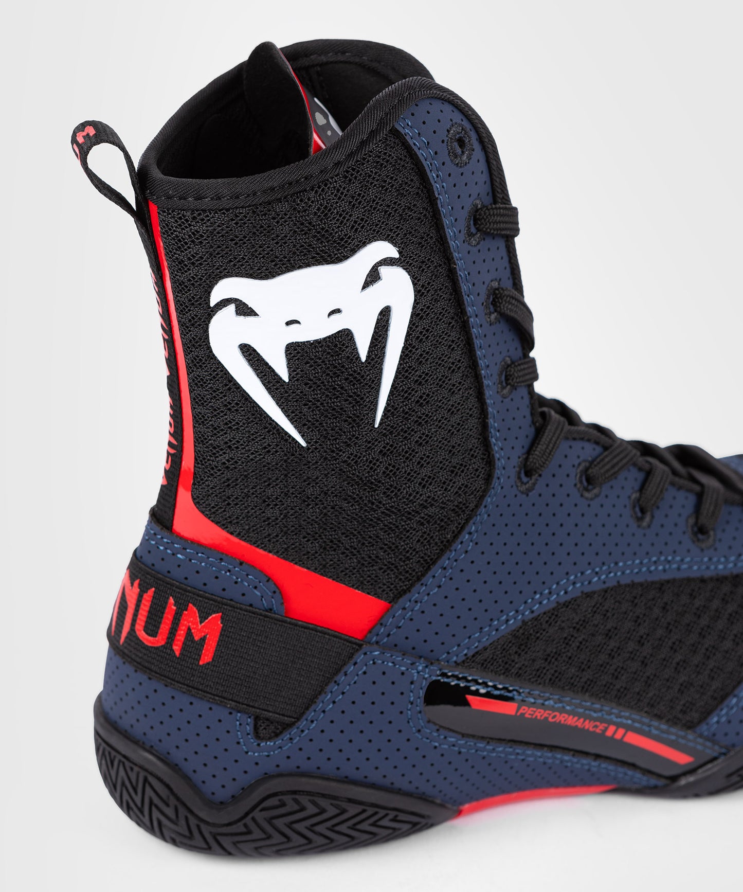 Venum Elite Boxing Shoes - Navy/Black/Red