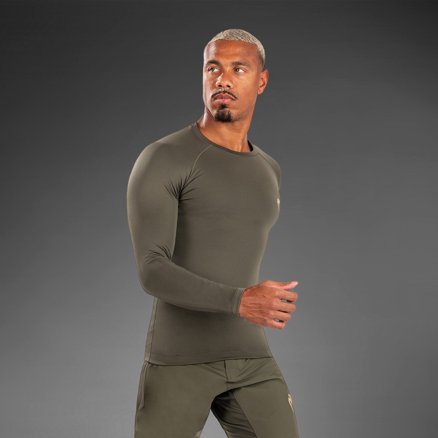 Venum Contender Men’s Long Sleeve Rashguard - Khaki