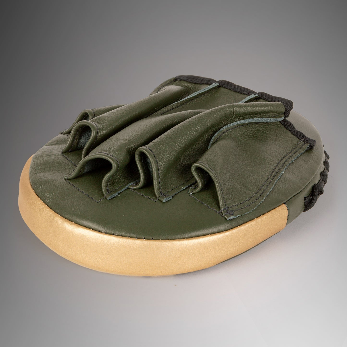 Venum Pro Boxing Flat Punch Mitts (Pair) - Khaki/Gold