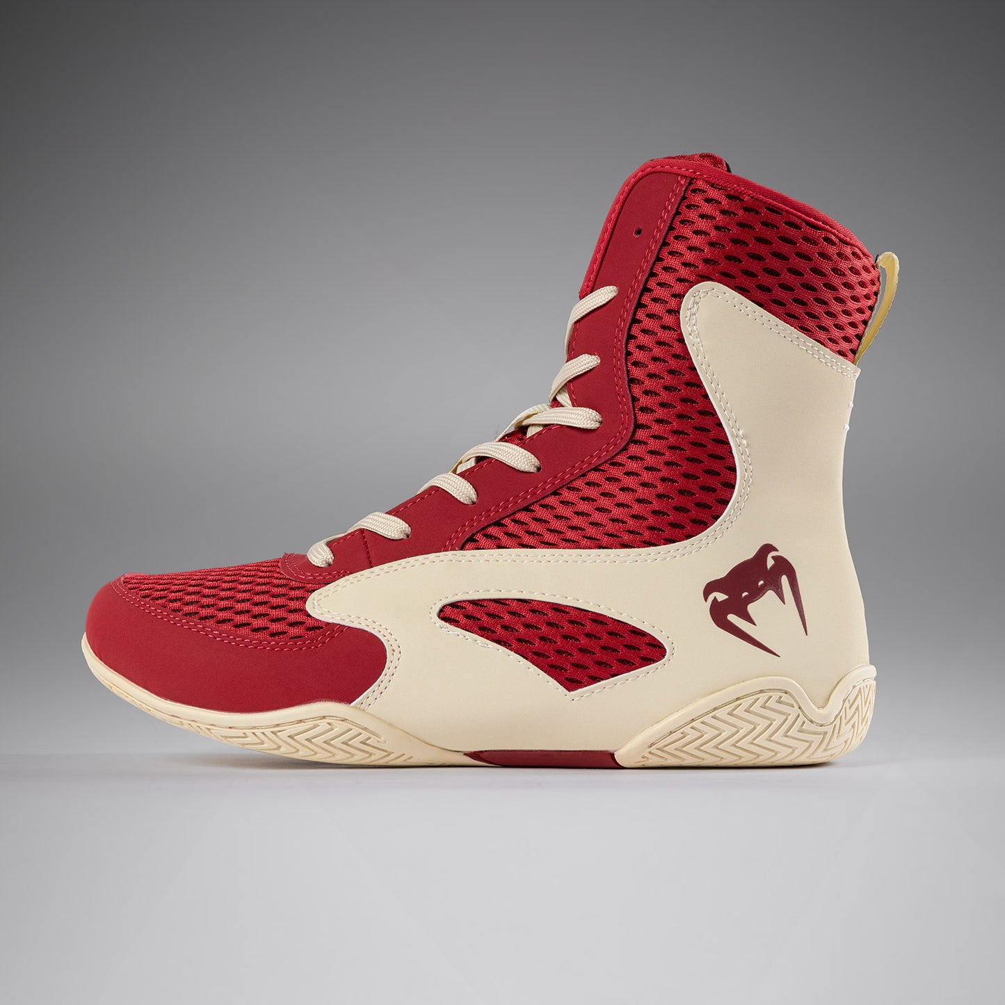 Venum Contender Boxing Shoes - Ruby Red/ Ivory