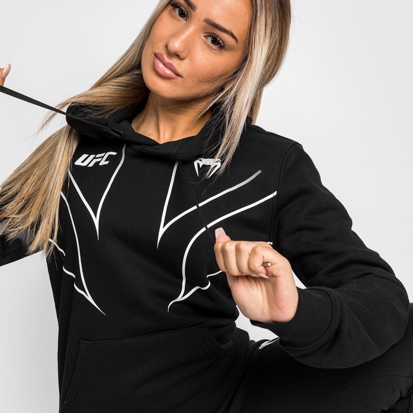 UFC Venum Fight Night 2.0 Replica Women's Hoodie - Black