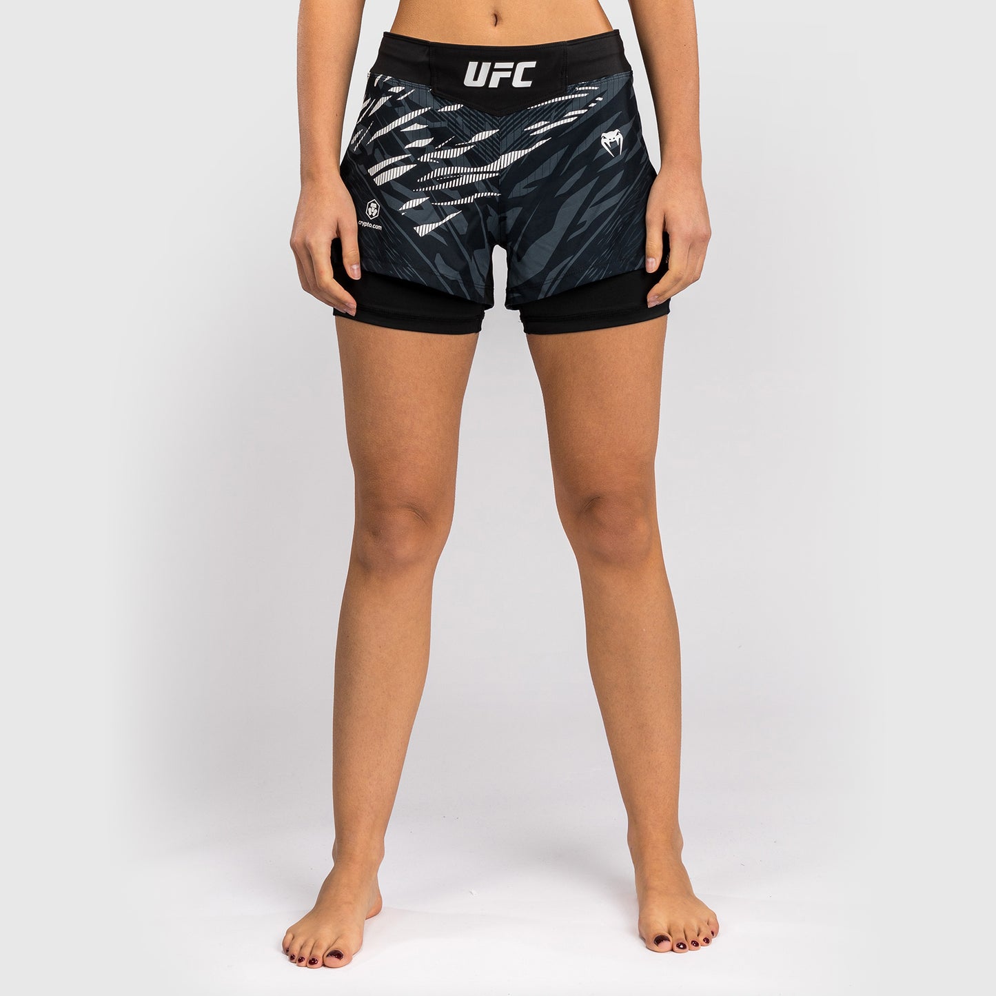 UFC Fusion by Venum Personalized Authentic Fight Night Women's Fight Short - Black