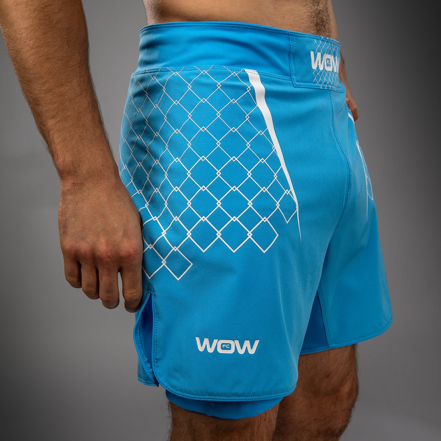Venum x WOW FC Men’s Fight Shorts - Pacific Blue
