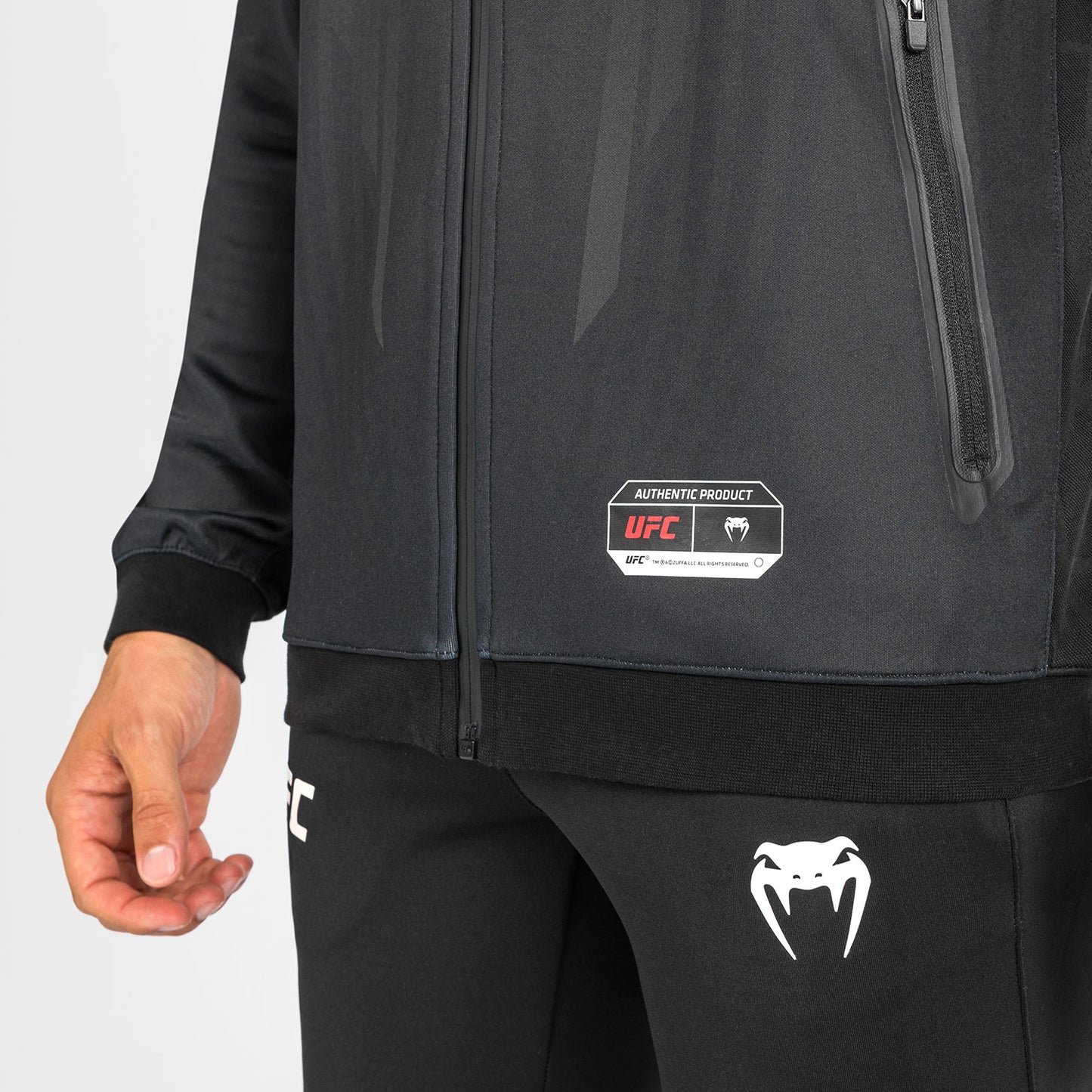 UFC Venum Authentic Fight Night 2.0 Kit by Venum Men's Walkout Hoodie - Black