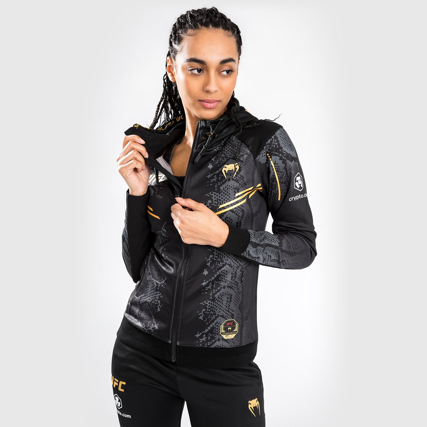 UFC Adrenaline by Venum Authentic Fight Night  Women’s Walkout Hoodie - Champion