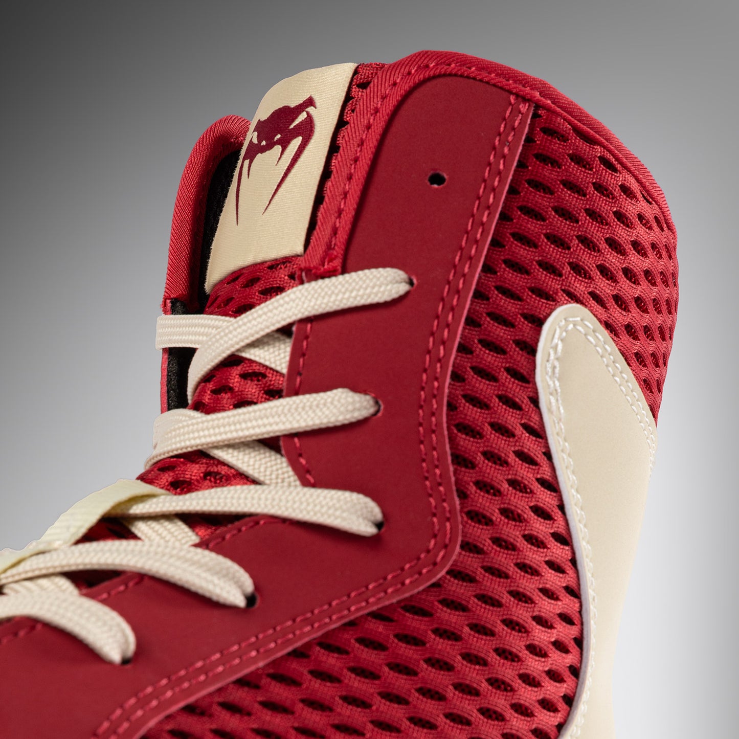 Venum Contender Boxing Shoes - Ruby Red/ Ivory
