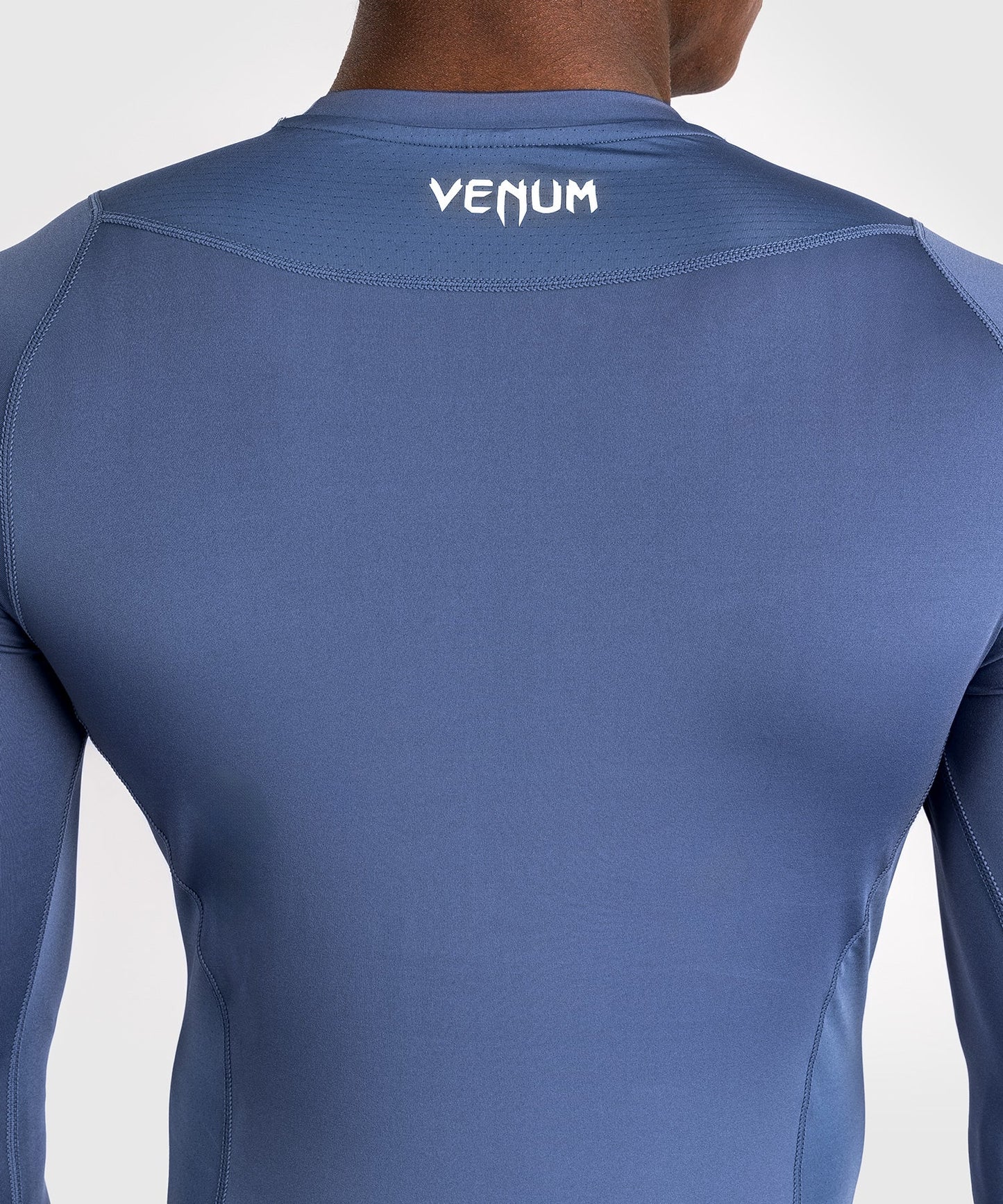 Venum Attack Men's Long Sleeve Rashguard - Navy Blue