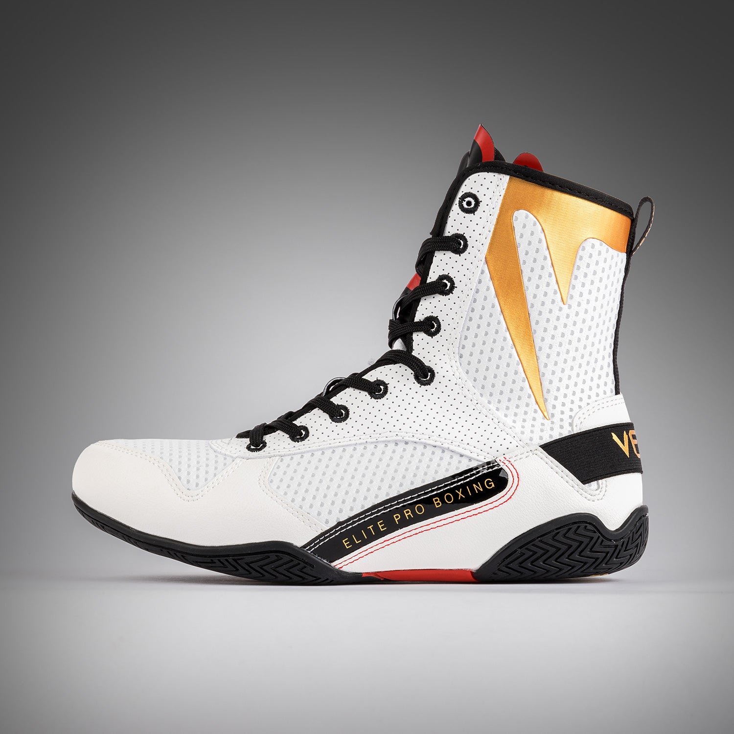 Venum Elite Boxing Shoes Ice /Gold