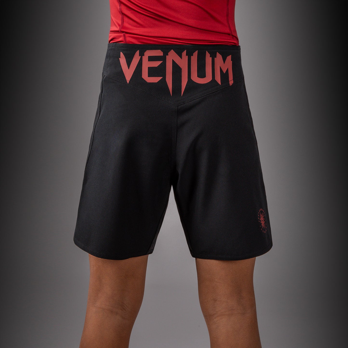 Venum Attack Kids Fight Shorts - Black/Red