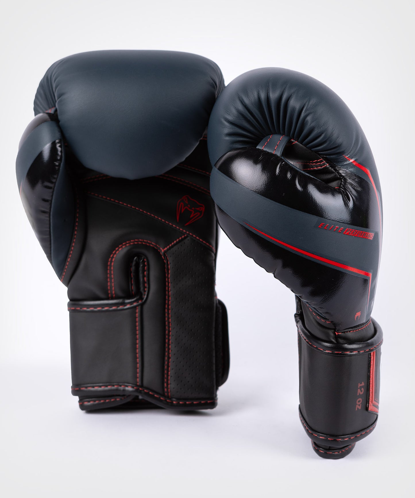 Venum Elite Evo Boxing Gloves - Navy/Black/Red