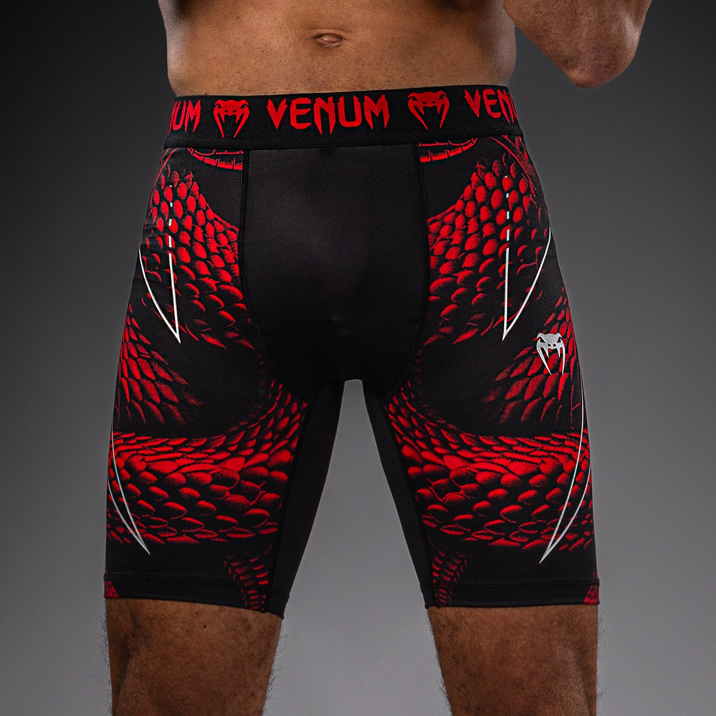 Venum Matupa Vale Tudo Shorts - Black/Red/Silver