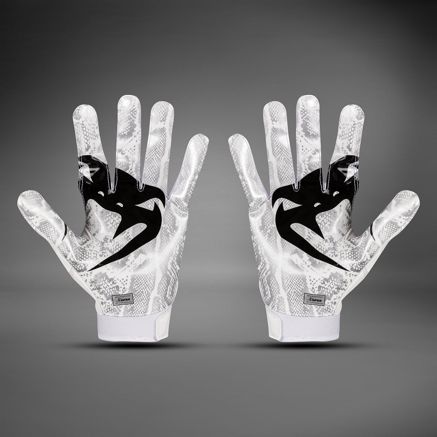 Venum Elite Football Gloves - White/Black