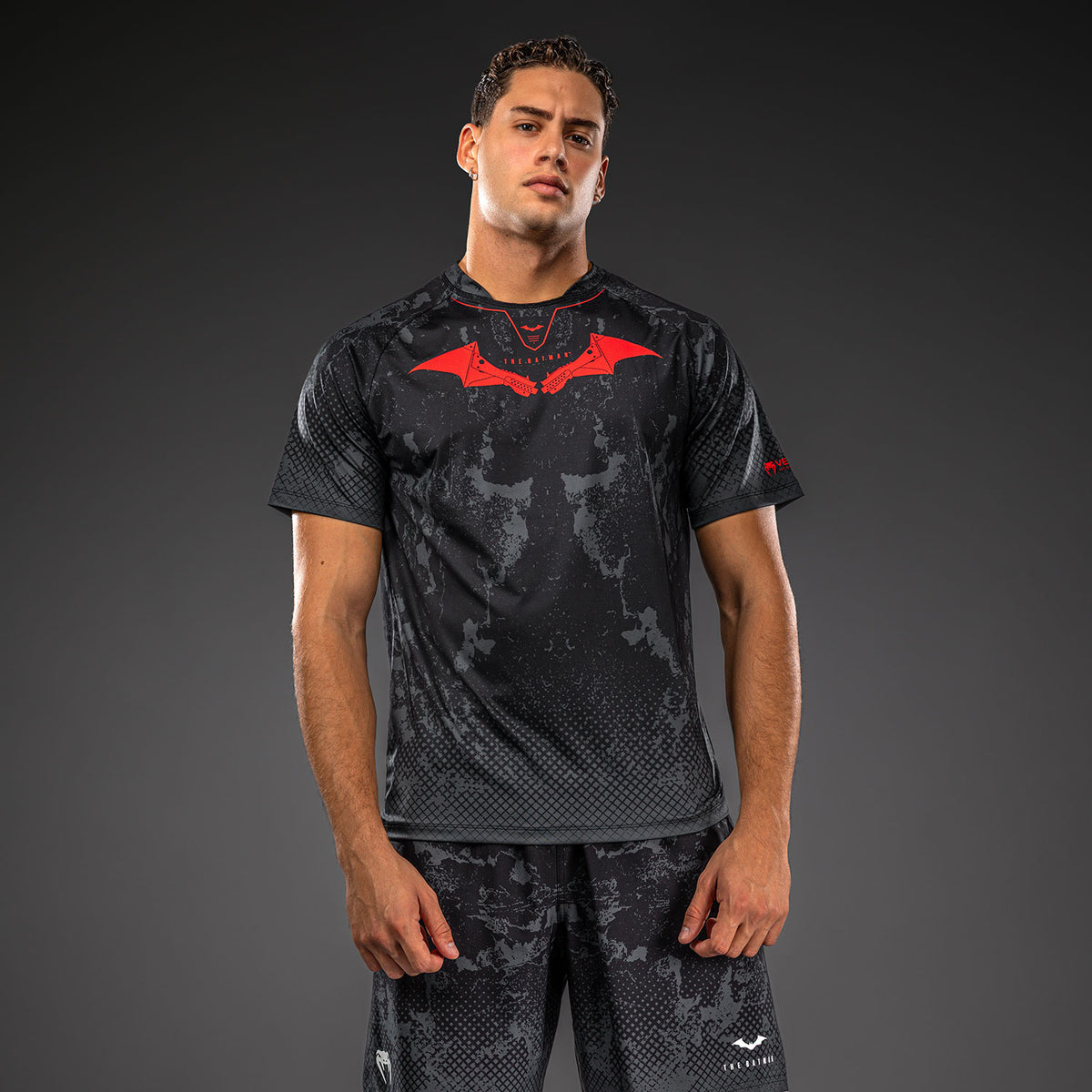Venum x Batman Dry Tech T-Shirt - Black/Grey/Red