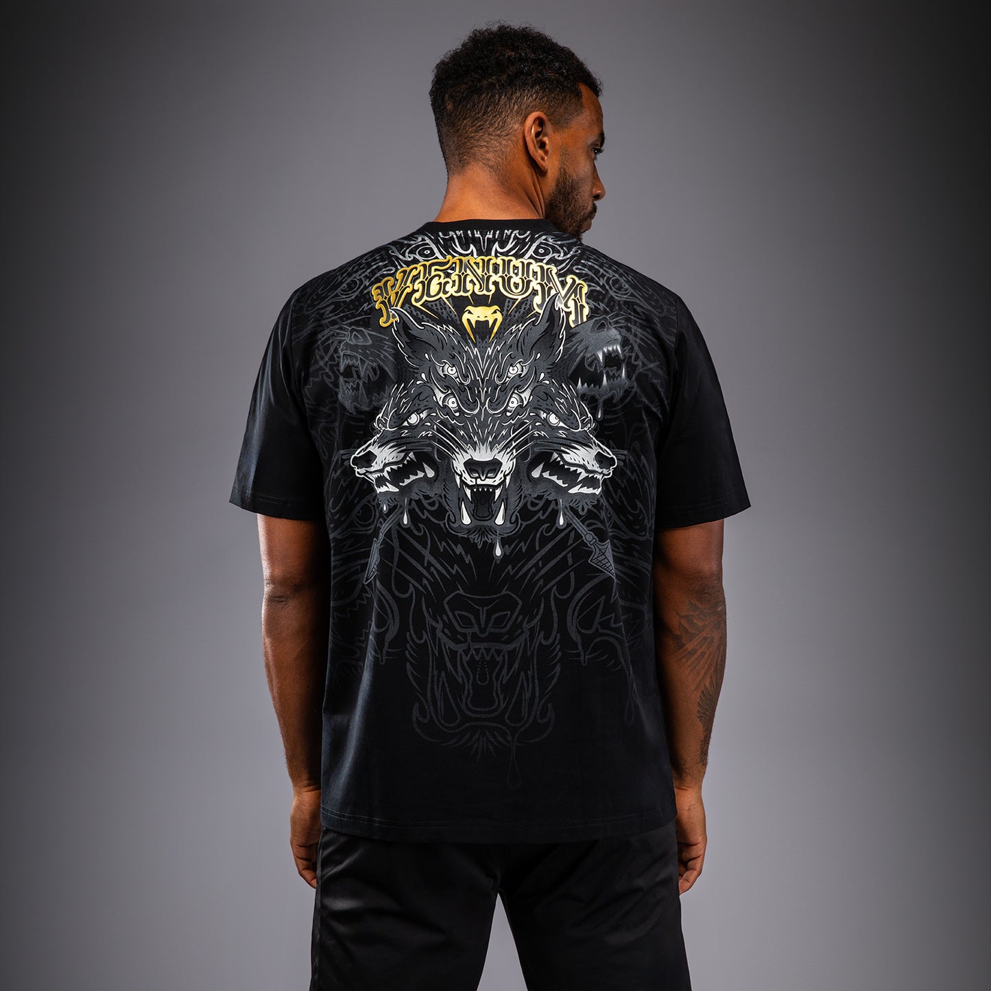 Venum Wolf Atak T-Shirt - Black/Grey