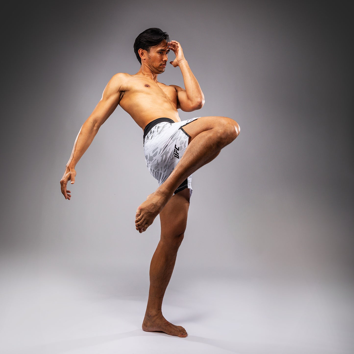 UFC Fusion by Venum Authentic Fight Night Men’s Fight Short - Short Fit - White