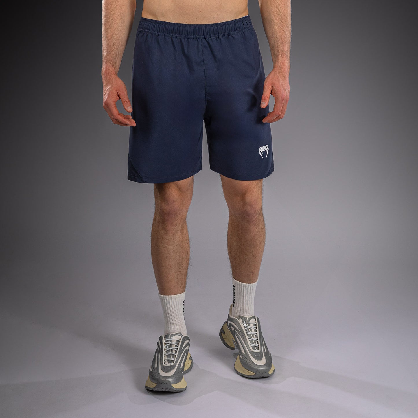 Venum Contender Training Shorts - Navy Blue/White