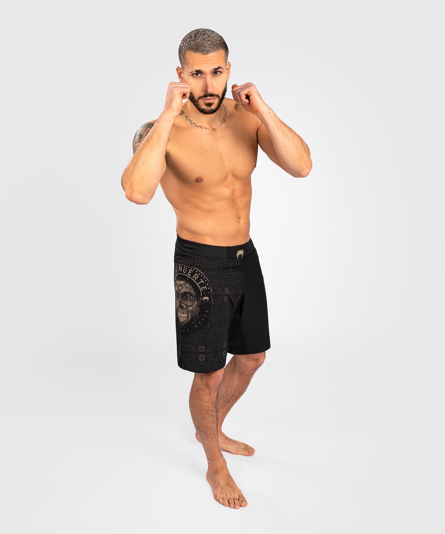 Venum Santa Muerte Dark Side - Fightshorts - Black/Brown