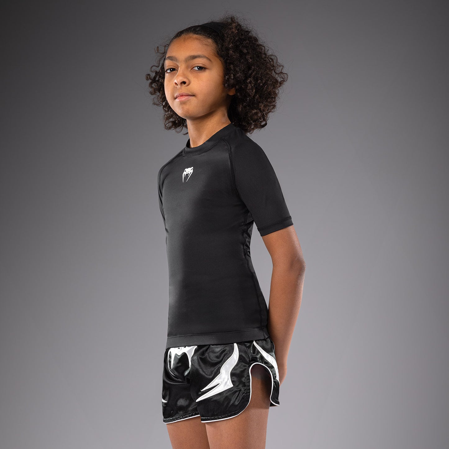 Venum Contender Kids Rashguards Short Sleeves - Black