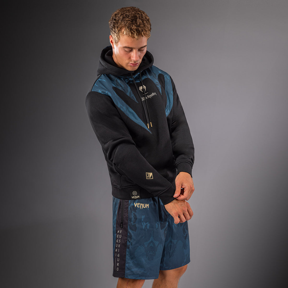 Jujutsu Kaisen x Venum Fushiguro Hoodie - Ocean Blue
