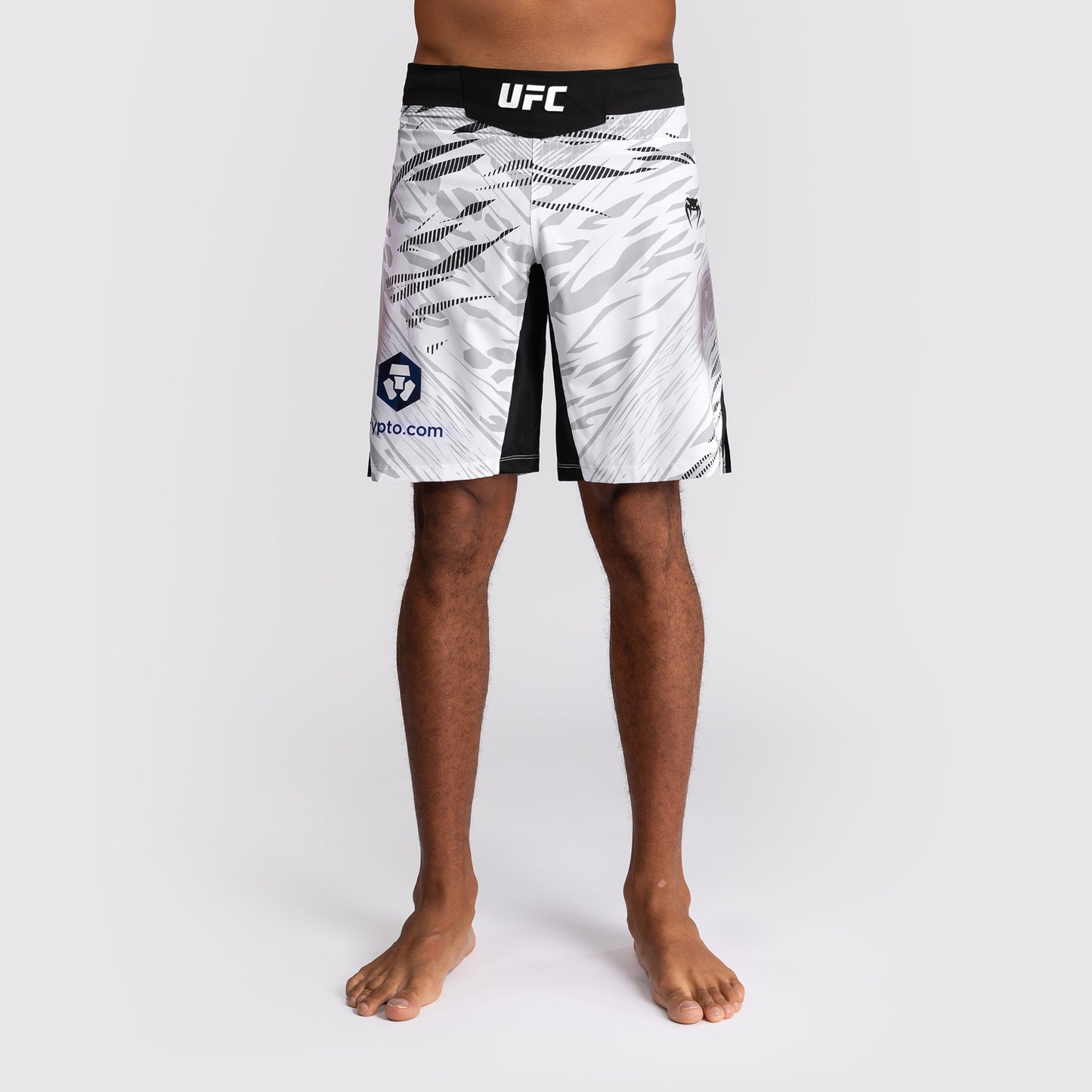 UFC Fusion by Venum Personalized Authentic Fight Night Men's Fight Short - Long Fit - White