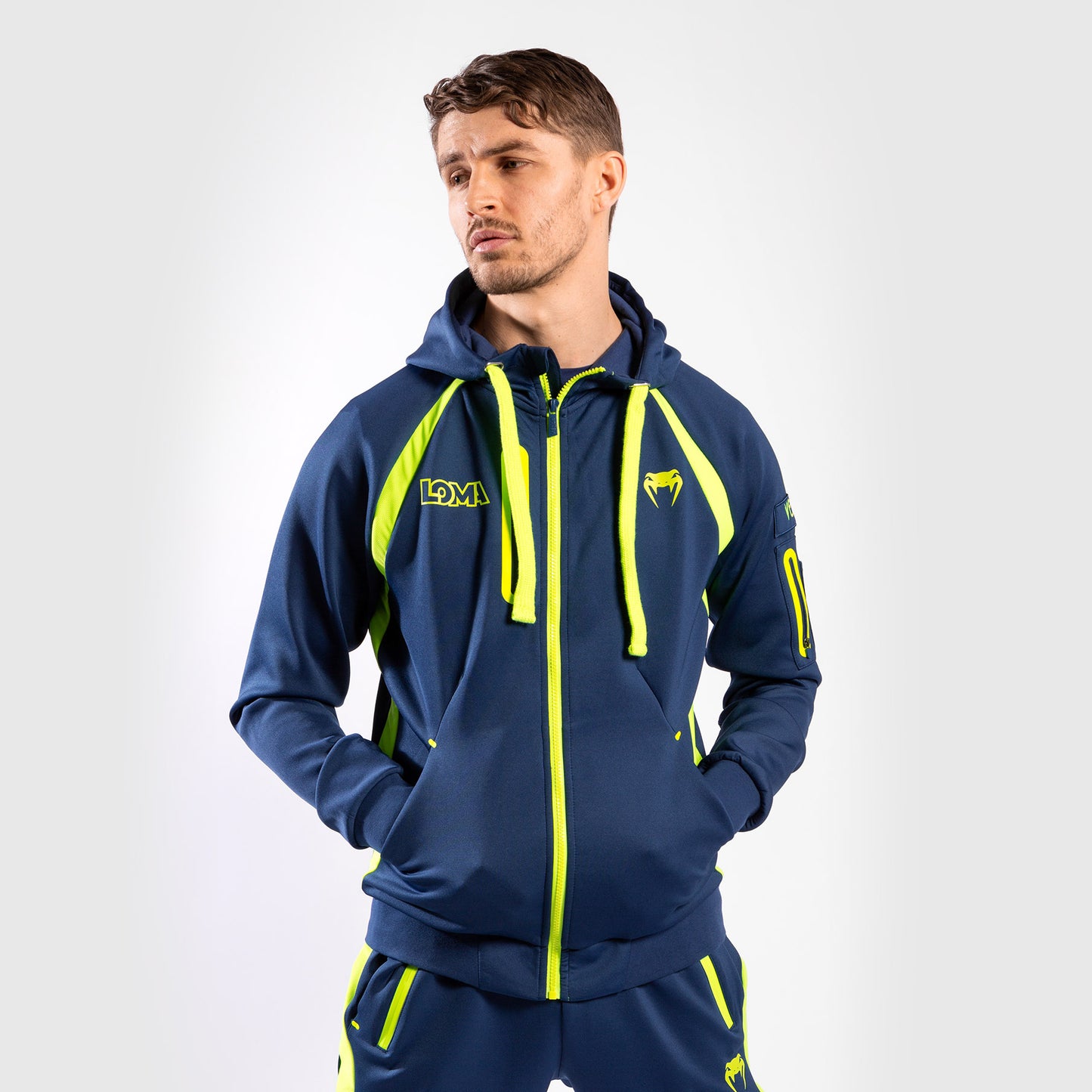Venum Origins Hoodie Loma Edition - Blue/Yellow