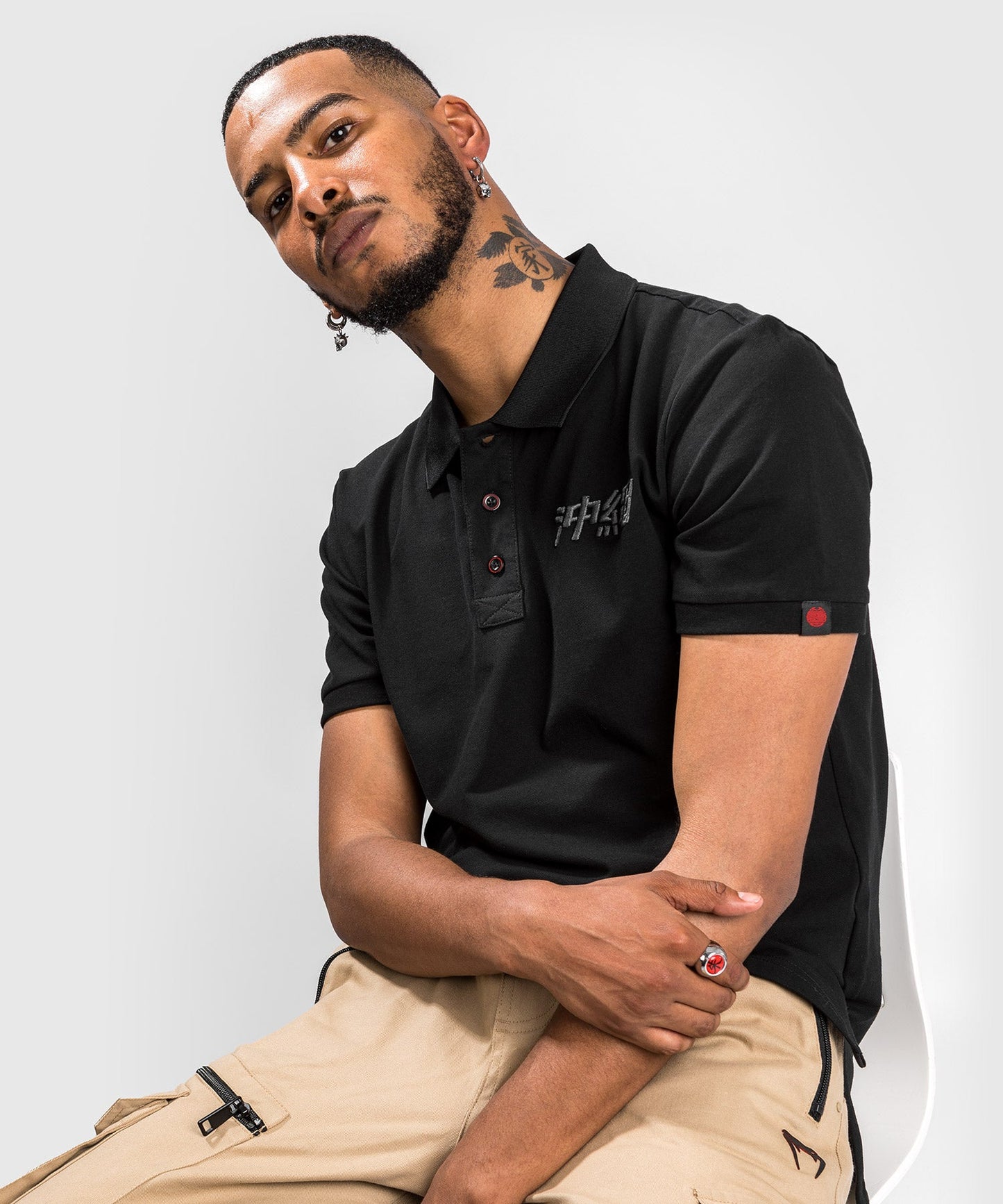 Venum Okinawa 3.0 Polo  - Black/Red