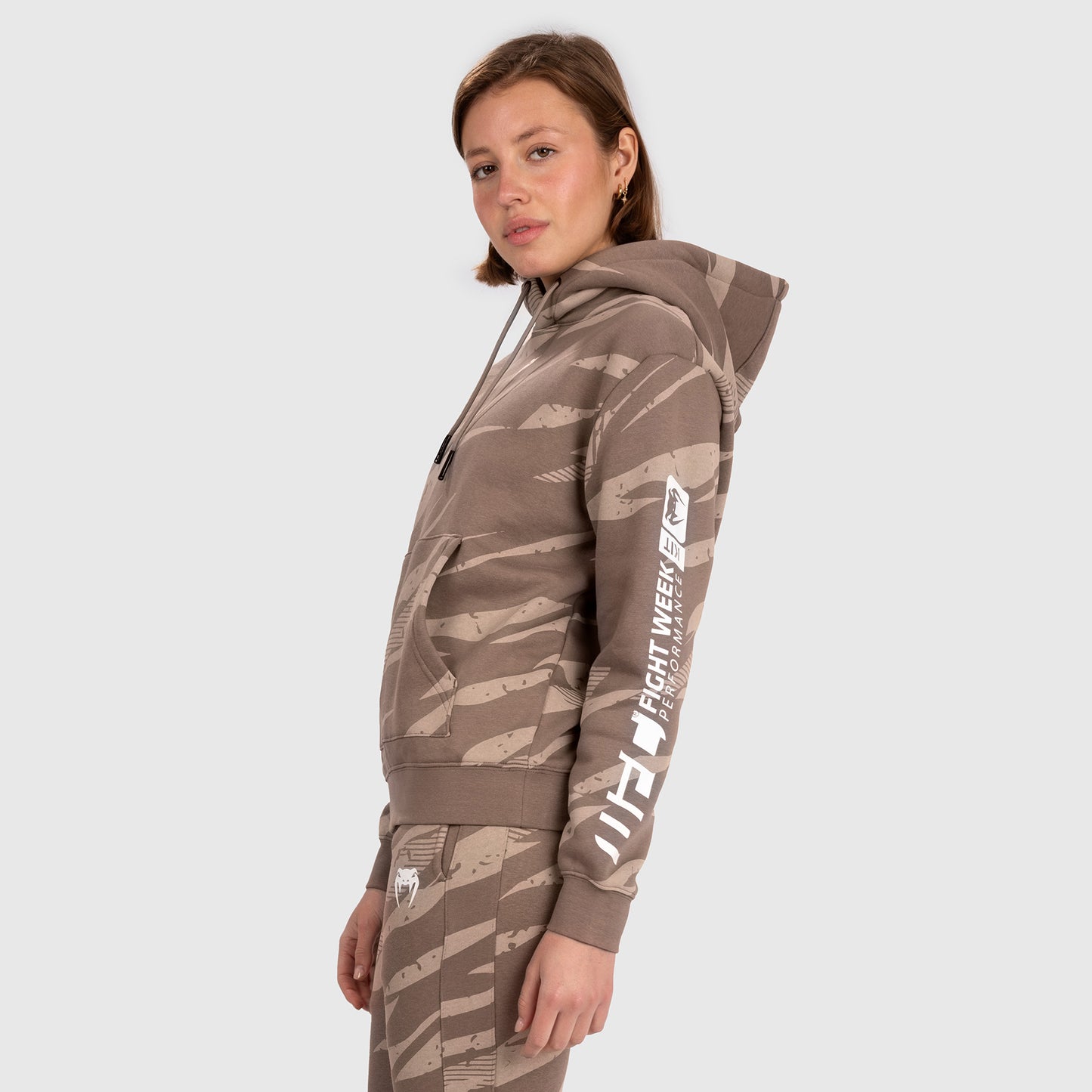 UFC Adrenaline by Venum Fight Week Women’s Pullover Hoodie - Desert Camo
