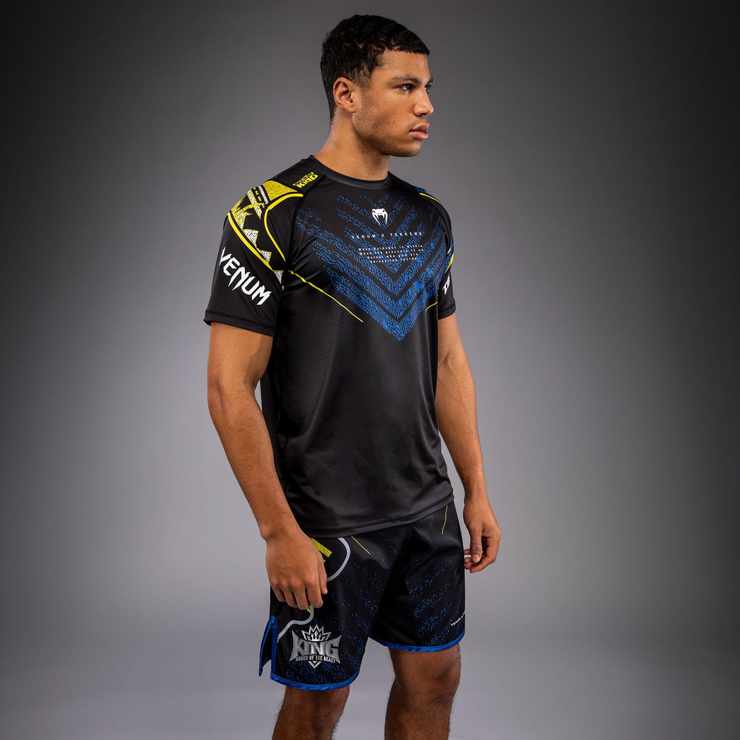 Venum x TEKKEN 8 Dry-Tech T-Shirt - King - Black/Yellow