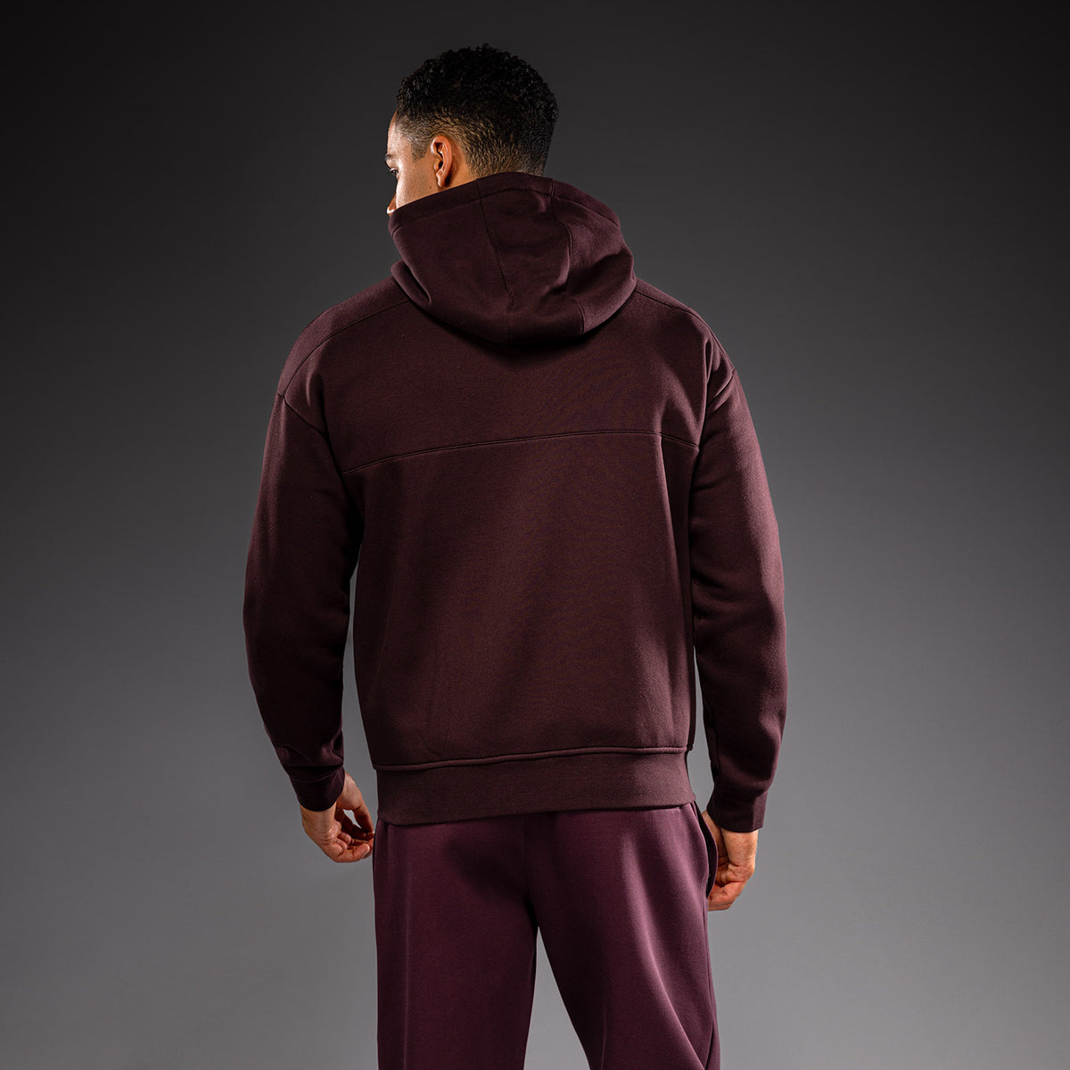 Venum Attack Fleece & Weave Track Jacket - Burgundy