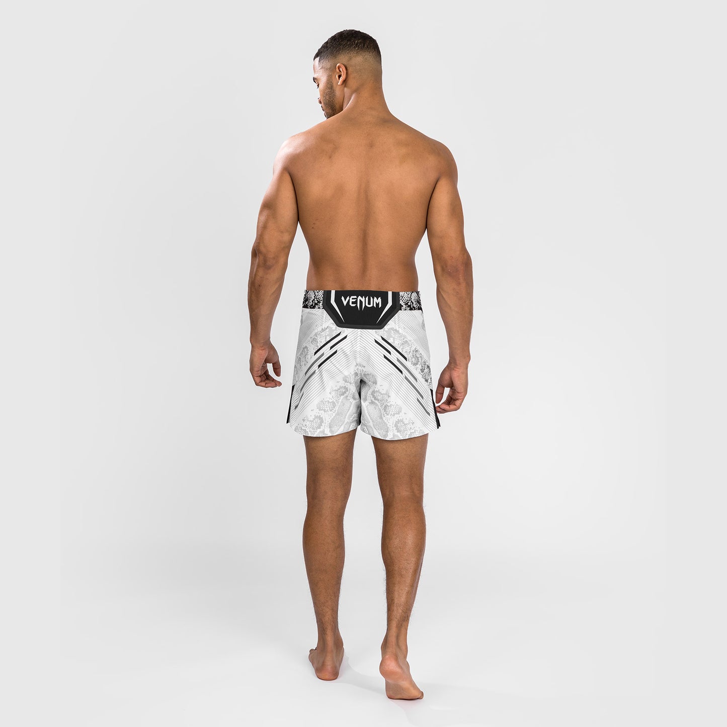 UFC Adrenaline by Venum Personalized Authentic Fight Night Men's Fight Short - Short Fit - White