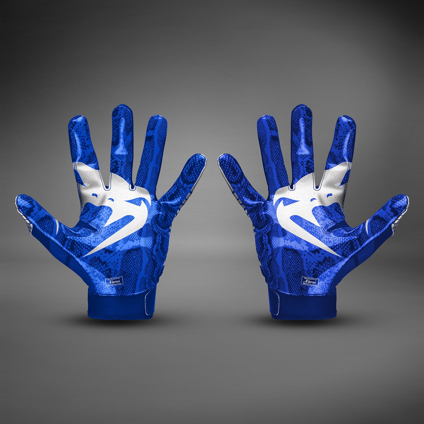 Venum Elite Football Gloves - Royal Blue/Silver