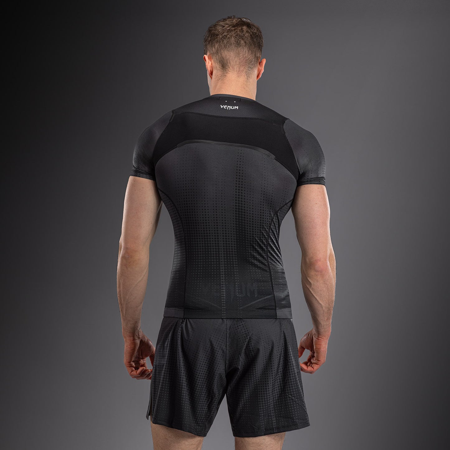 Venum Stealth Short Sleeve Rashguard - Black/White