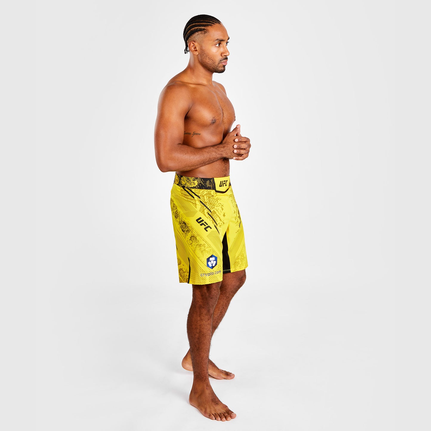 UFC Adrenaline by Venum Authentic Fight Night Men's Fight Short - Long Fit - Yellow