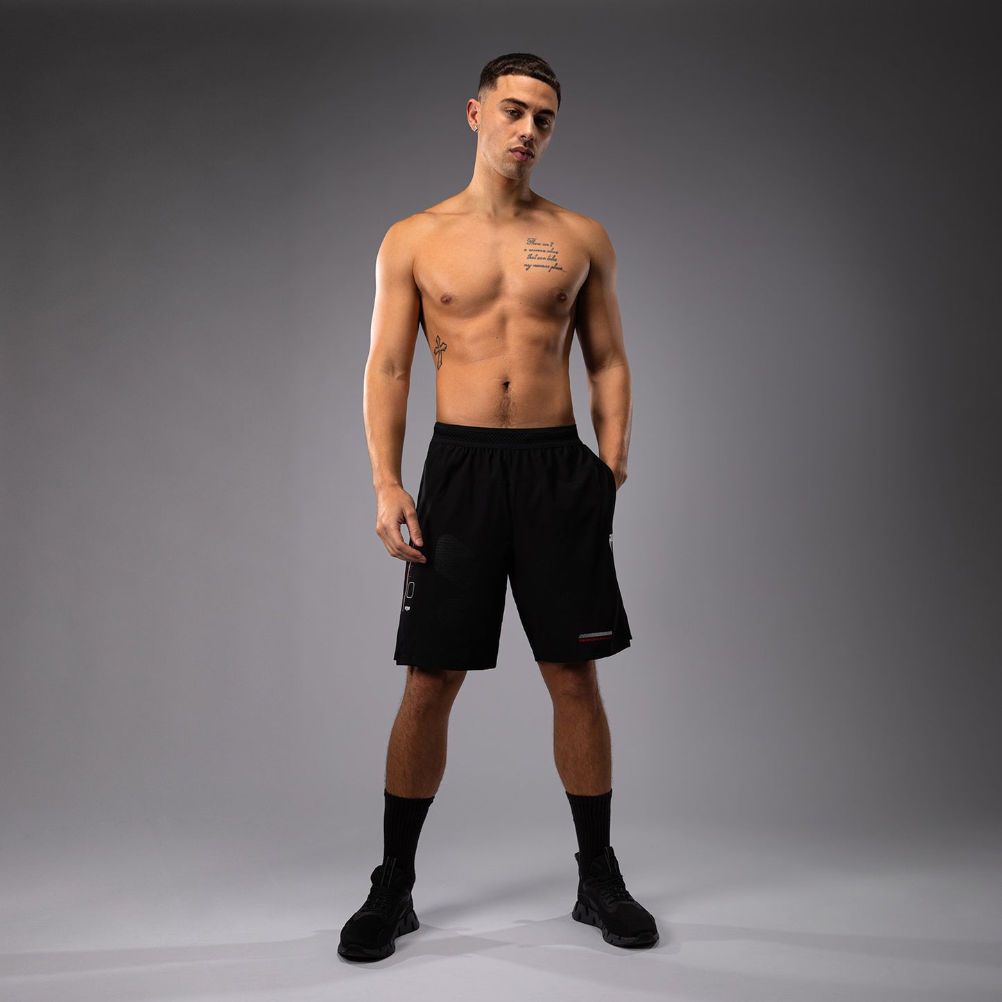 Venum Tactical XT Training Shorts - Black/Fire Red