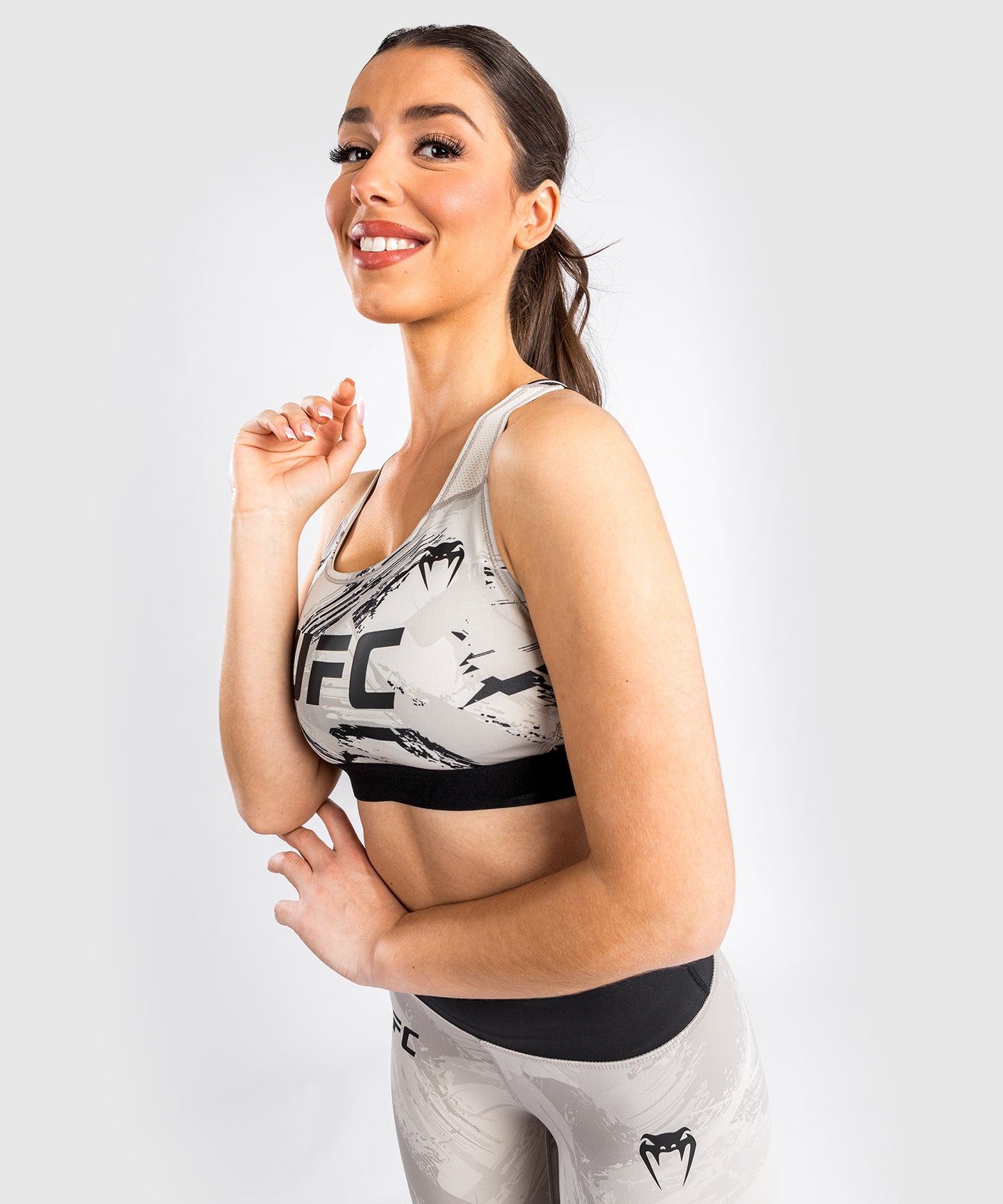 UFC Venum Authentic Fight Week Women’s 2.0 Sport Bra - Sand/Black