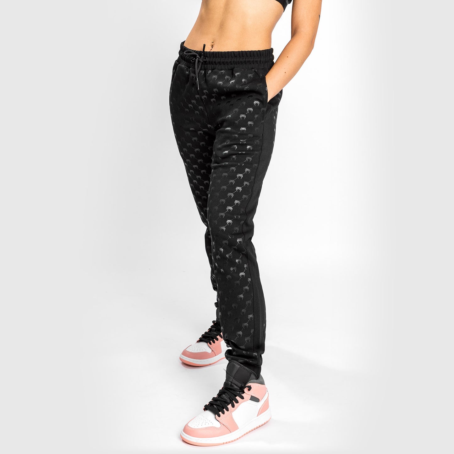 Venum Monogram Joggers - For Women - Black/Pink Gold