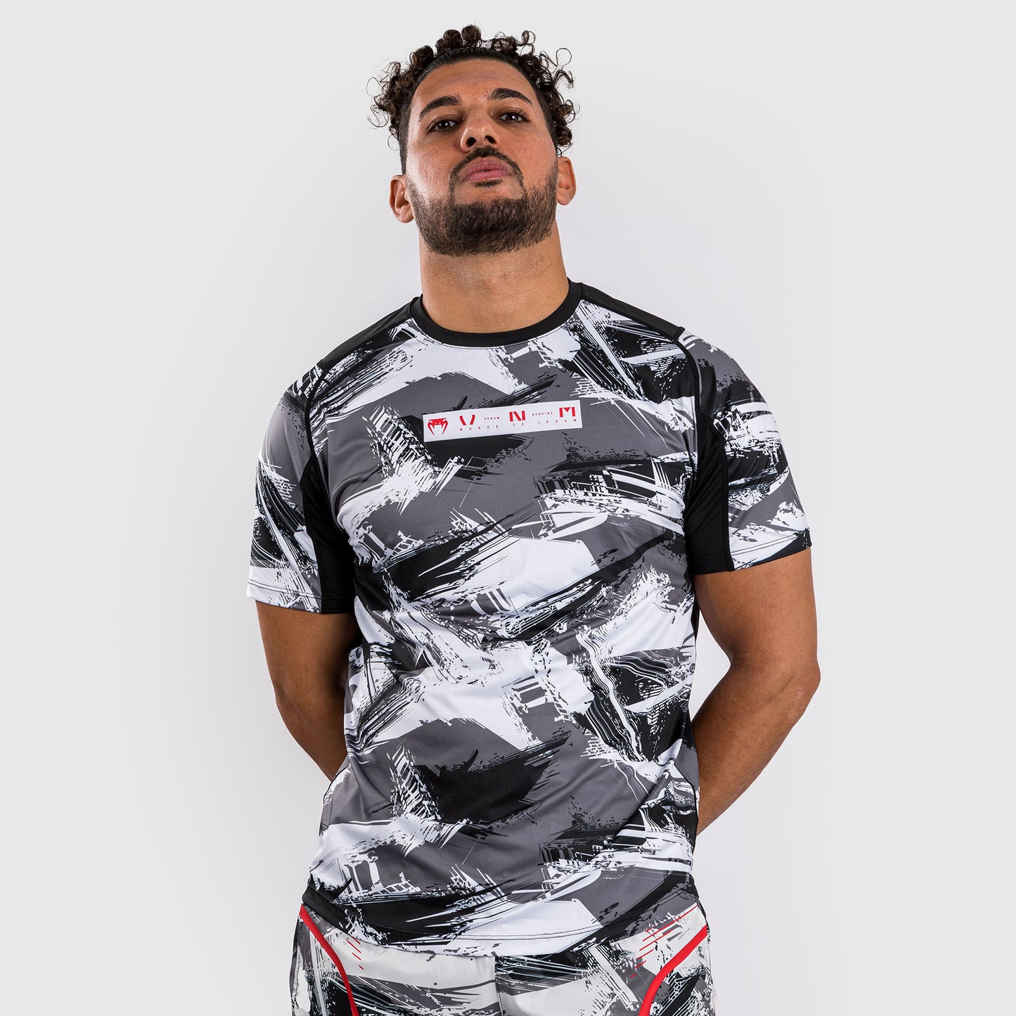 Venum Electron 3.0 Dry-Tech t-shirt - Grey/Red