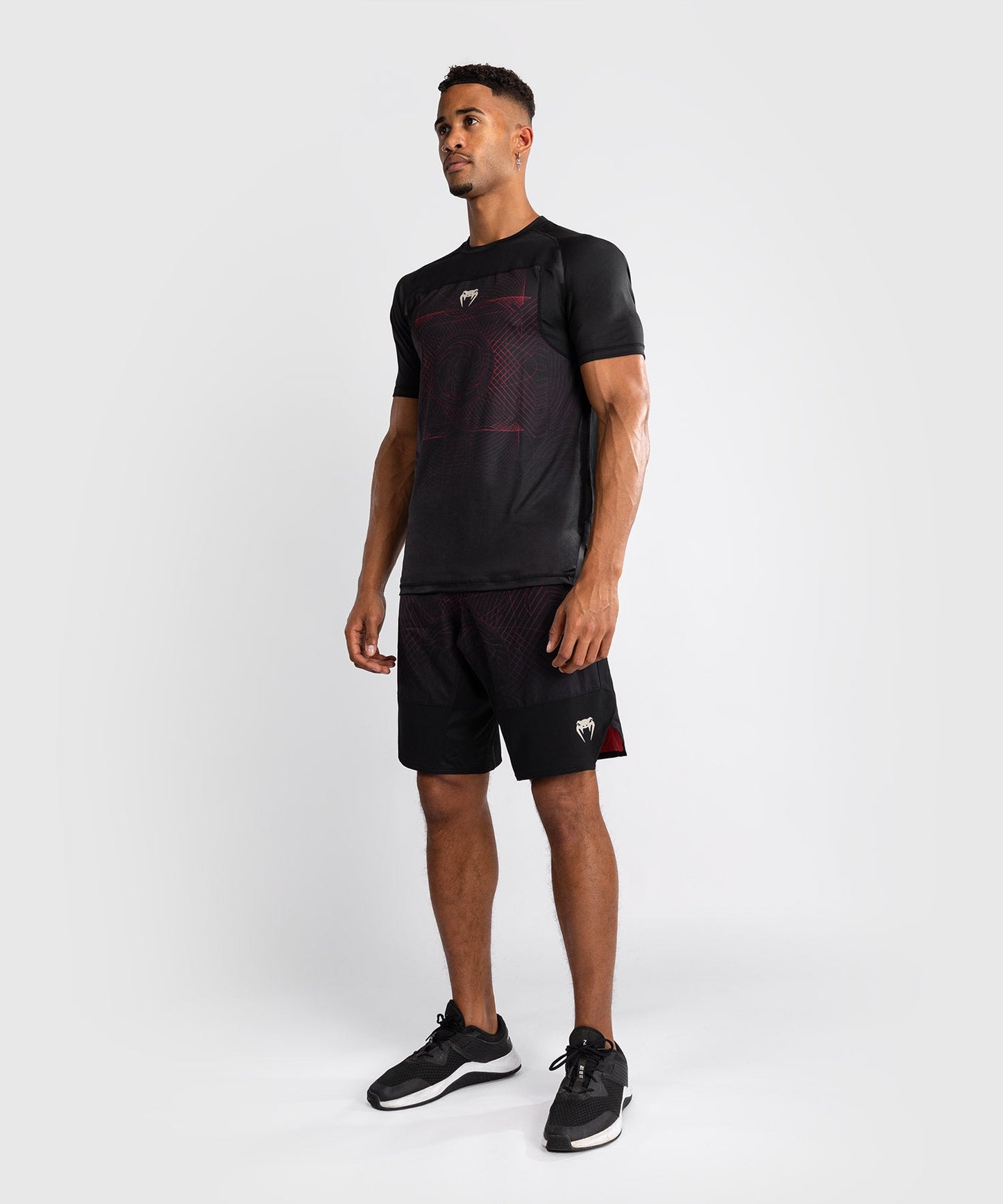 Venum G-Fit Air Men's Dry-Tech T-Shirt - Deep Black / Fire Red