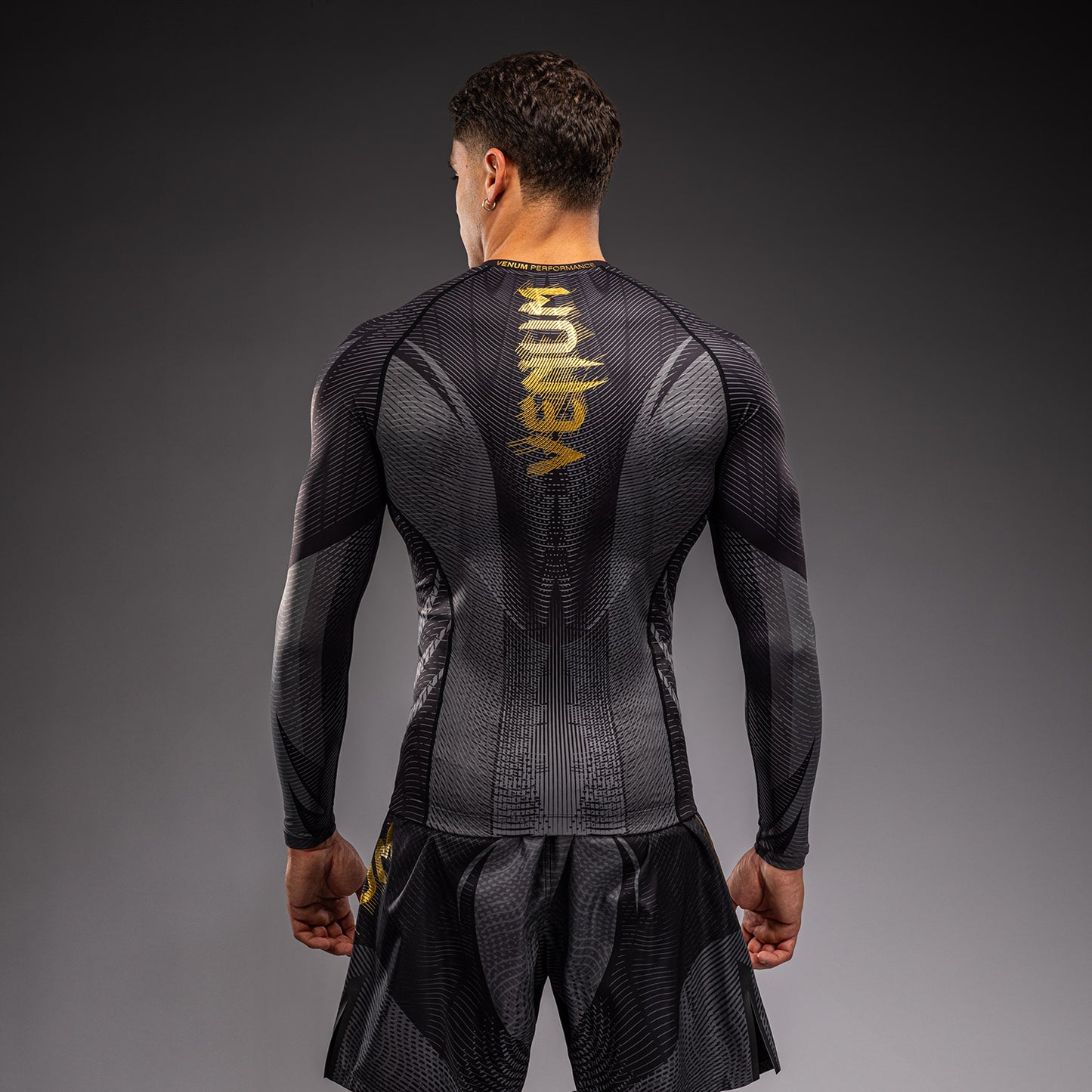 Venum Galactic 3.0 Long Sleeve Rashguard - Black/Gold